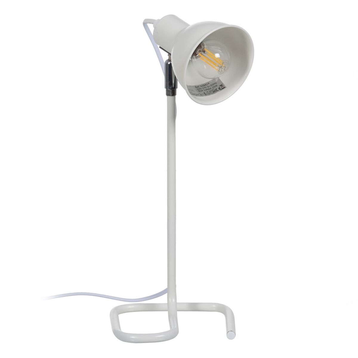 Lâmpada de mesa Branco Ferro 25 W 220-240 V 15 x 14,5 x 36,5 cm