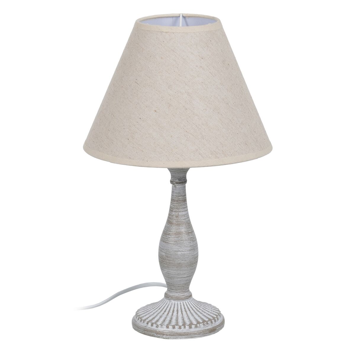 Lâmpada de mesa Bege Cinzento 60 W 220-240 V 20 x 20 x 34 cm