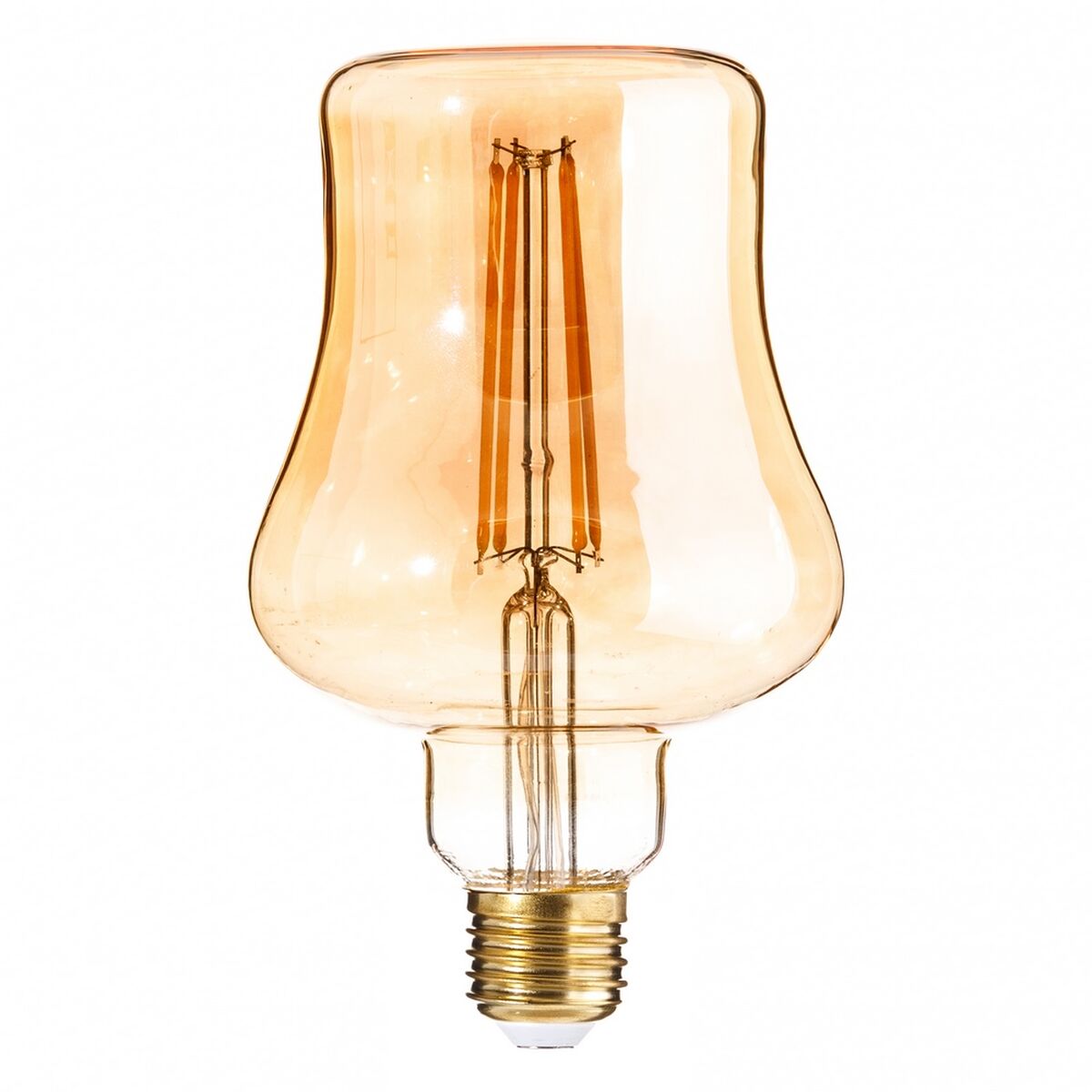 Lâmpada LED Dourado E27 6W 10 x 10 x 17 cm