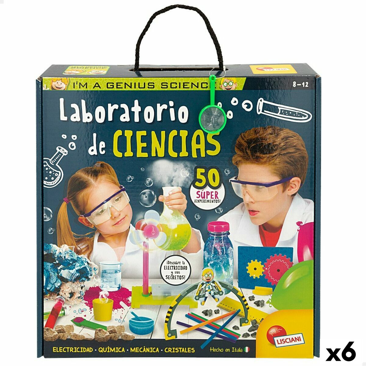 Jogo de Ciência Lisciani Giochi Laboratorio ES (6 Unidades)