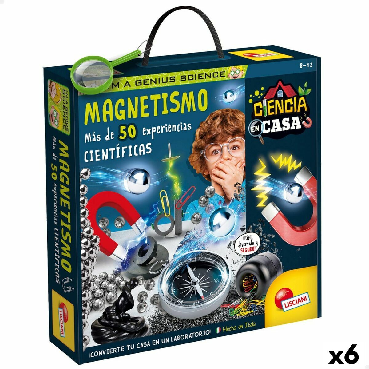 Jogo de Ciência Lisciani Giochi Magnetismo ES (6 Unidades)