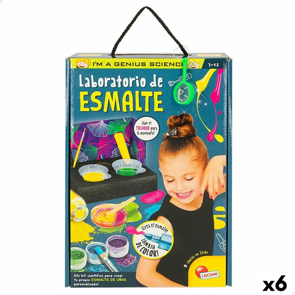 Jogo de Ciência Lisciani Giochi Laboratorio de esmalte ES (6 Unidades)