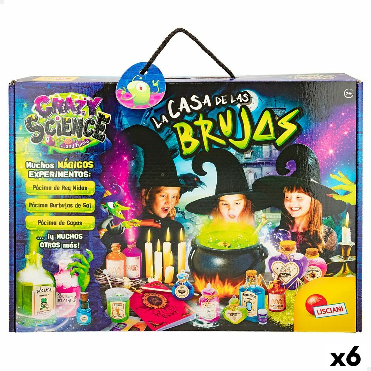 Jogo de Ciência Lisciani Giochi La casa de las brujas ES (6 Unidades)