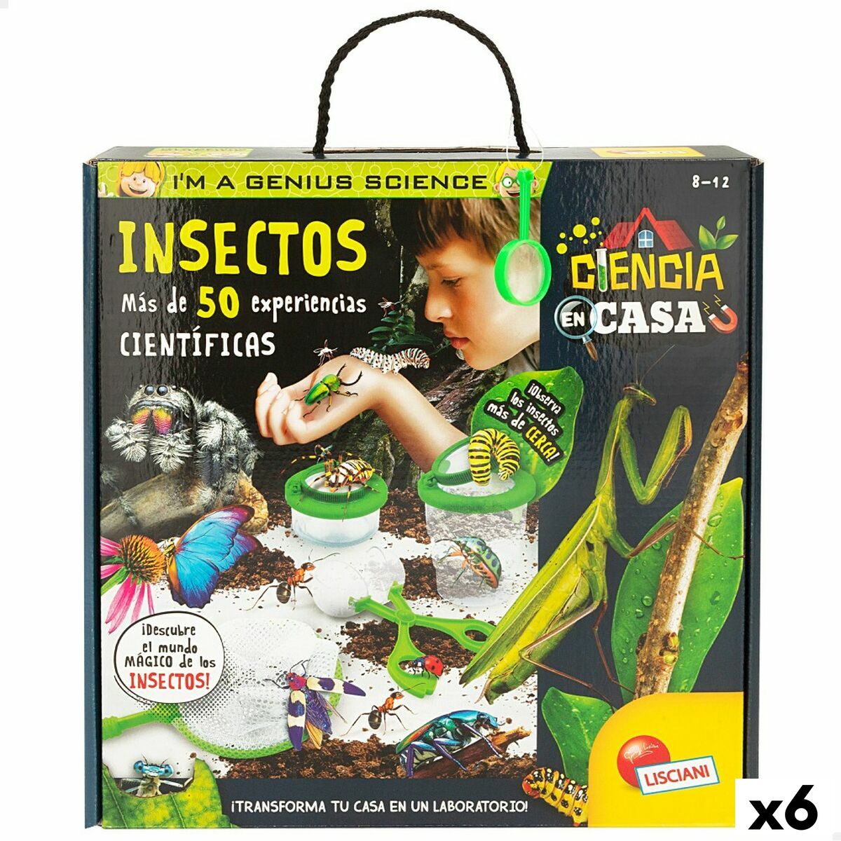 Jogo de Ciência Lisciani Giochi Insectos ES (6 Unidades)