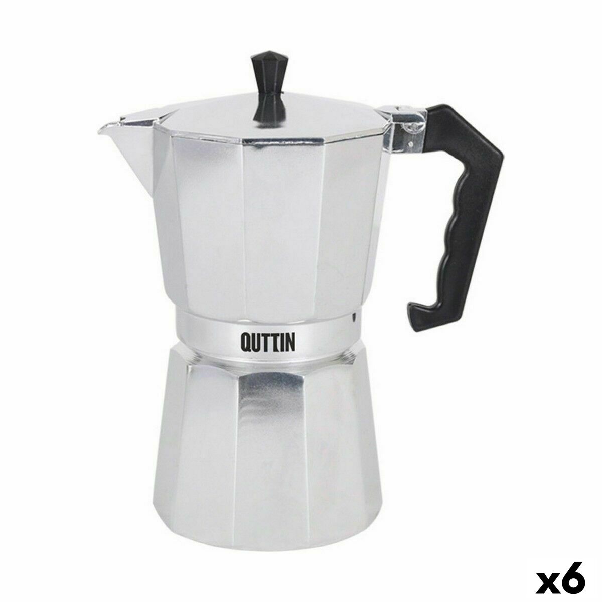 Cafeteira Italiana Quttin Alumínio 12 Kopjes (6 Unidades)