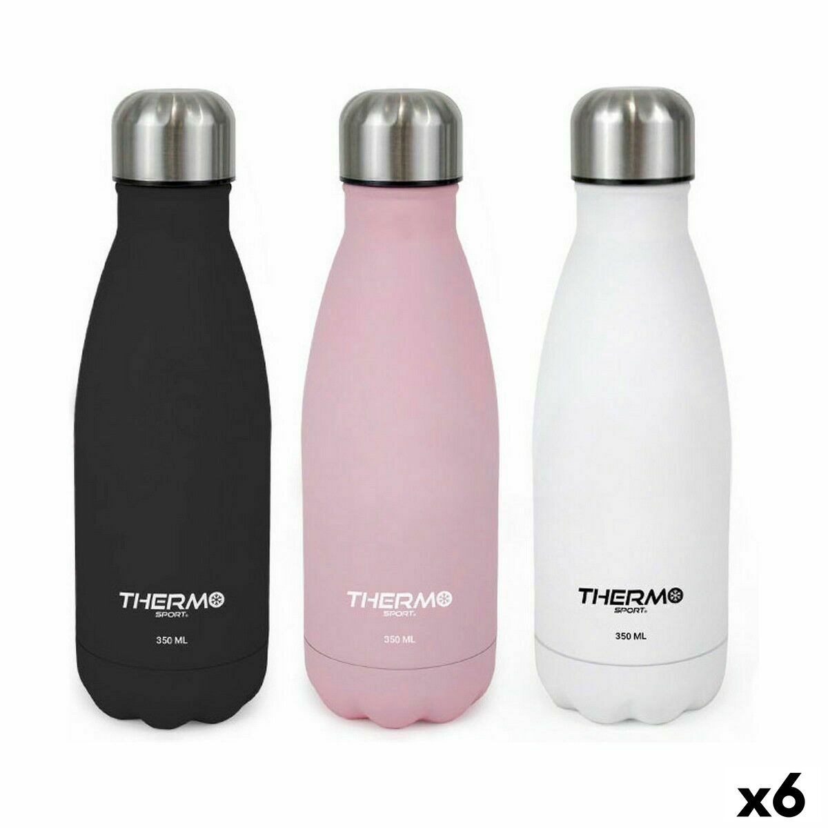 Garrafa Térmica ThermoSport Soft Touch 350 ml (6 Unidades)
