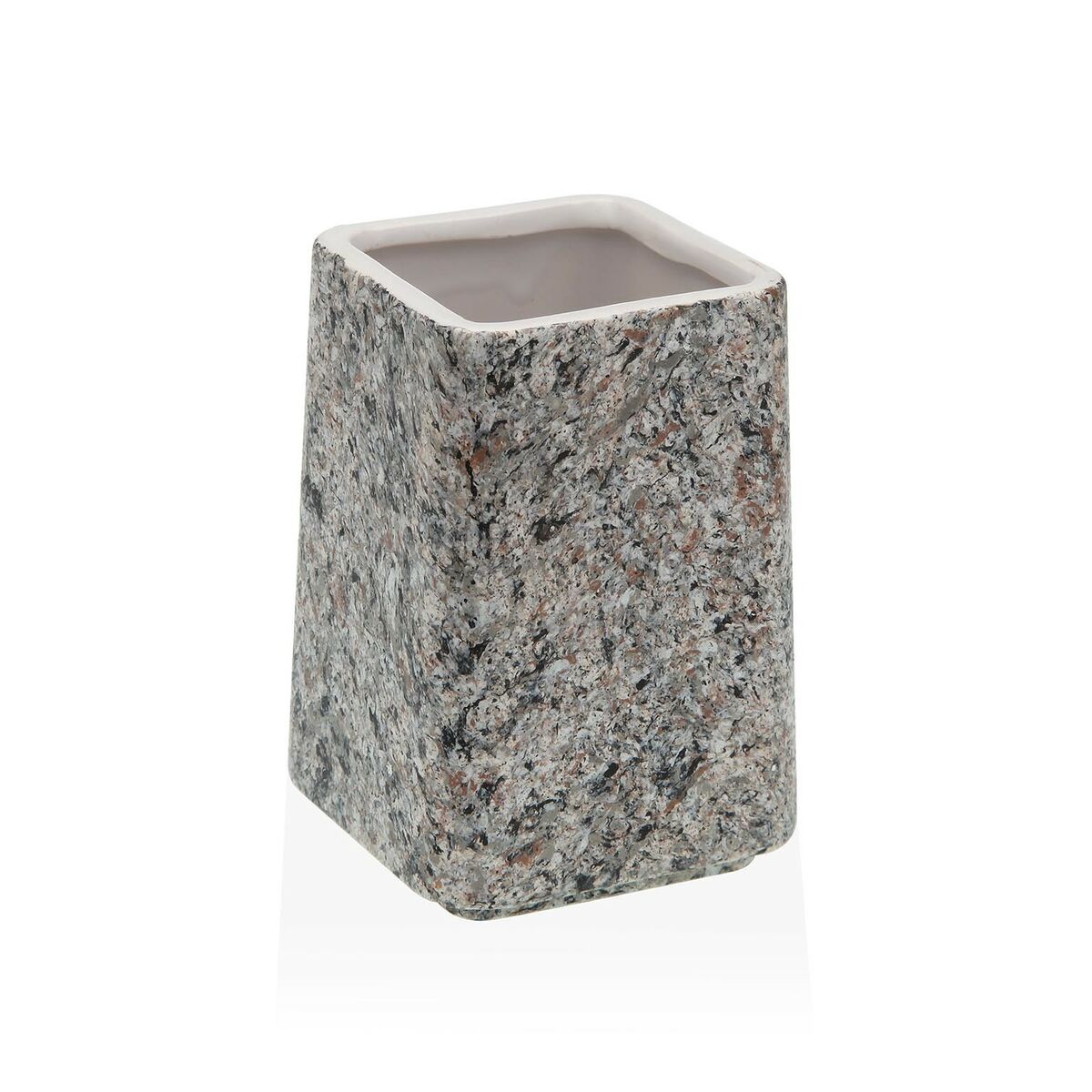 Suporte para a escova de Dentes Versa Cinzento Cerâmica Plástico 7 x 10 x 7 cm