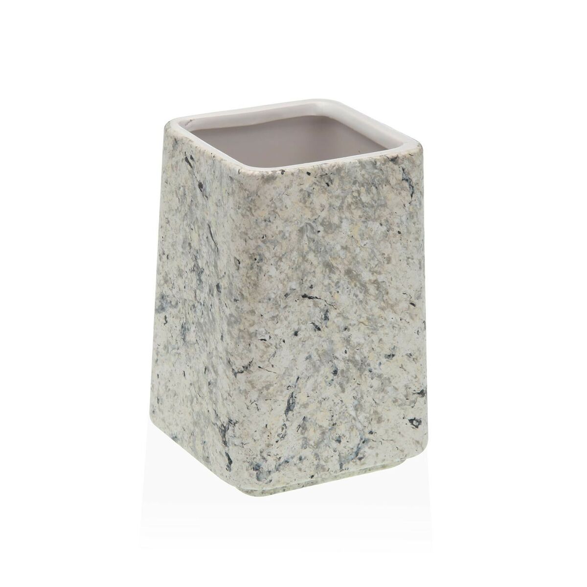 Suporte para a escova de Dentes Versa Cinzento Cerâmica Plástico 7 x 10 x 7 cm