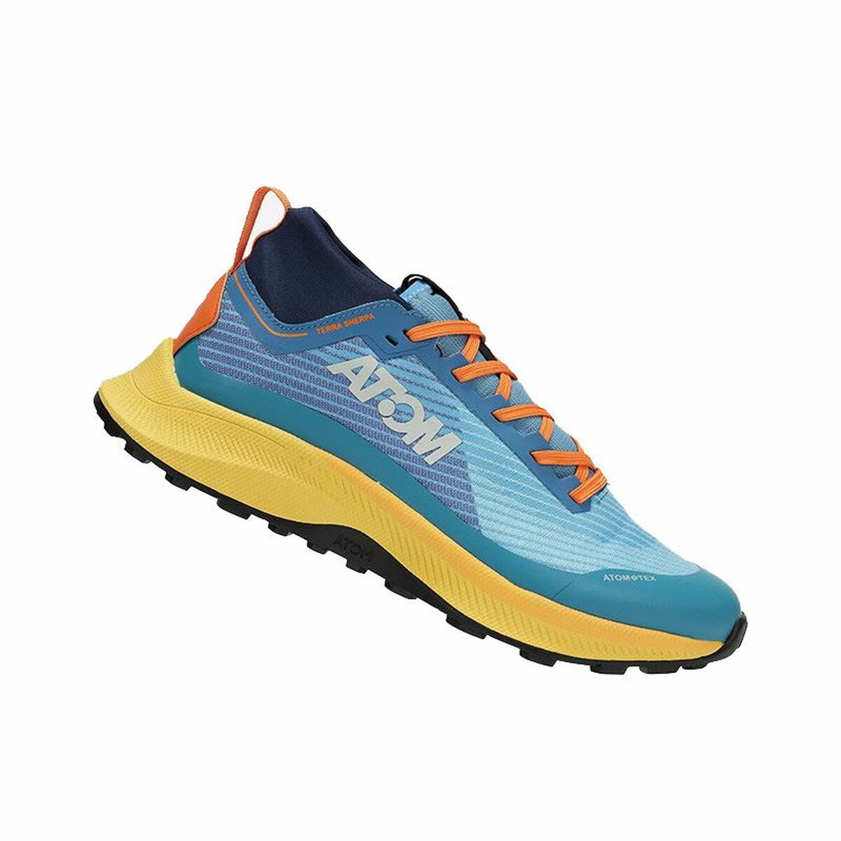 Tênis de trail para homem (corrida em montanha) Atom AT137 Terra Track-Tex Azul Claro