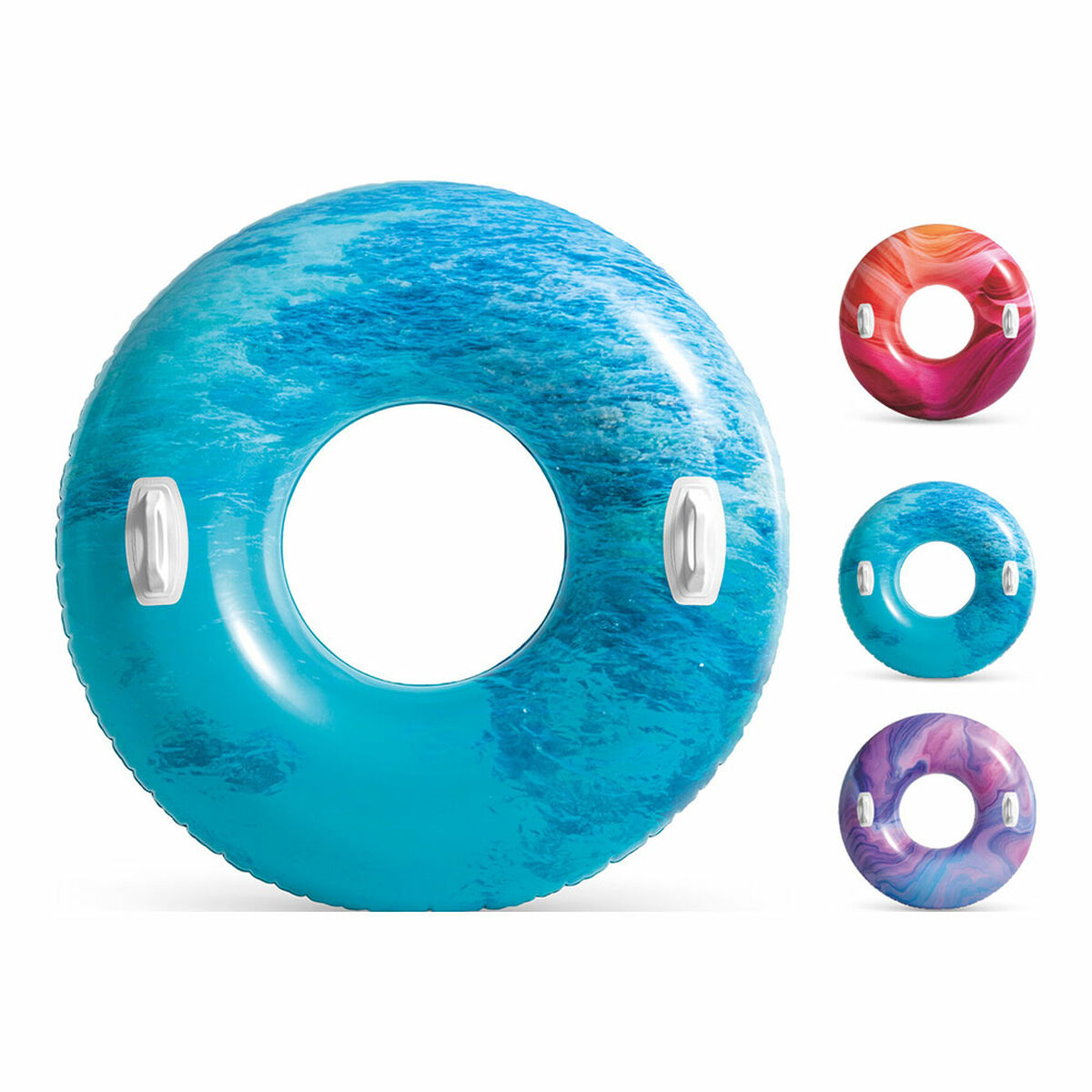 Flutuador Insuflável Intex Com pegas Ø 91 cm Multicolor