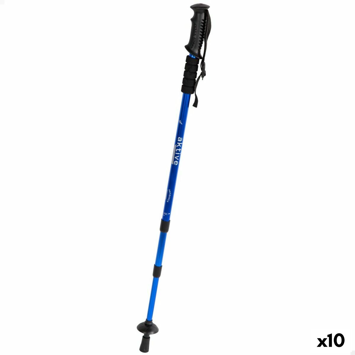 Bastão Trekking Aktive Alumínio 135 cm (10 Unidades)