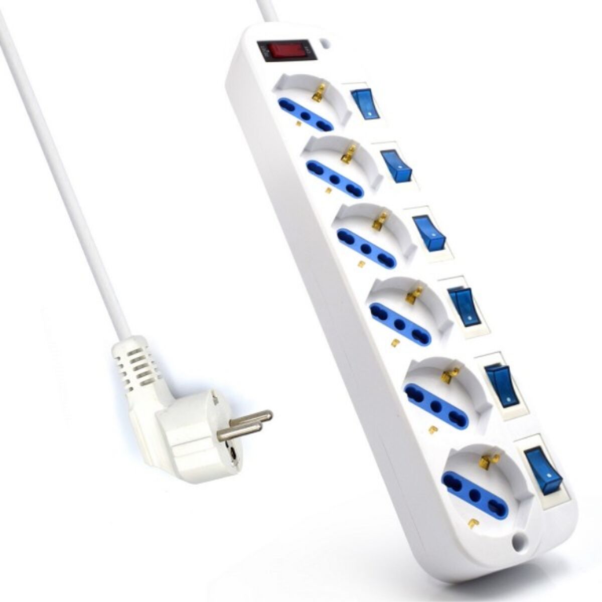 Extensão com 6 Tomadas com Interruptor Ewent EW3932-3M 3500W (3 m)