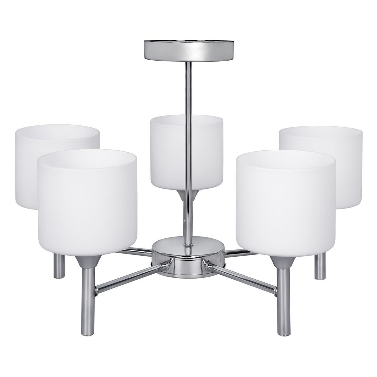 Candeeiro de teto Activejet AJE-MIRA 5P Branco Prateado Metal 40 W 47,5 x 34 x 47,5 cm