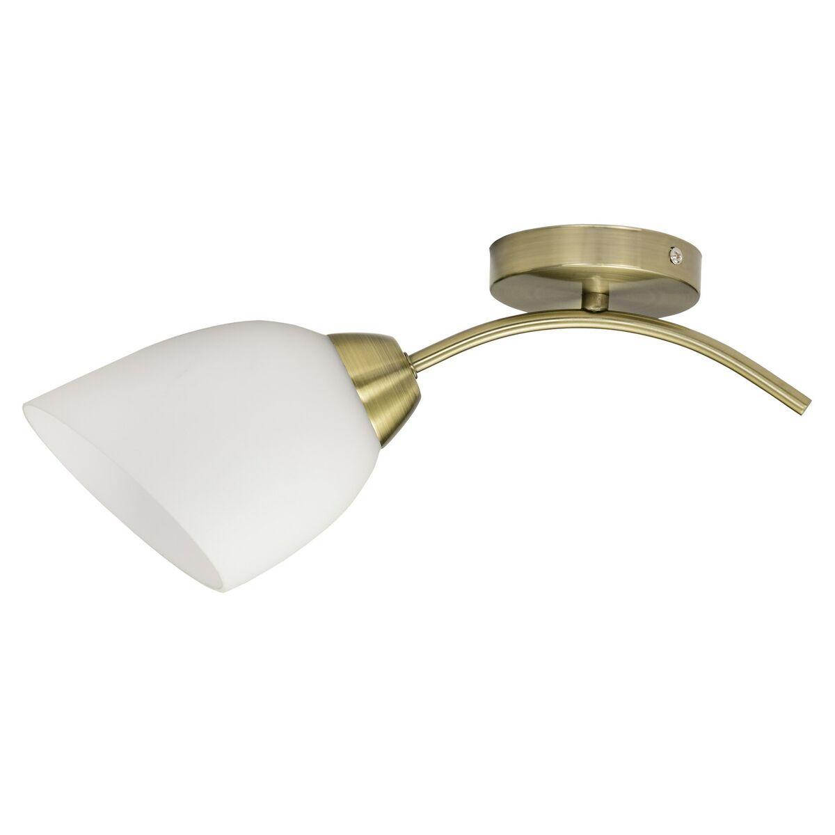 Luz de Parede Activejet Branco Dourado Metal Vidro 40 W 40 x 12 x 20 cm (1 Peça)