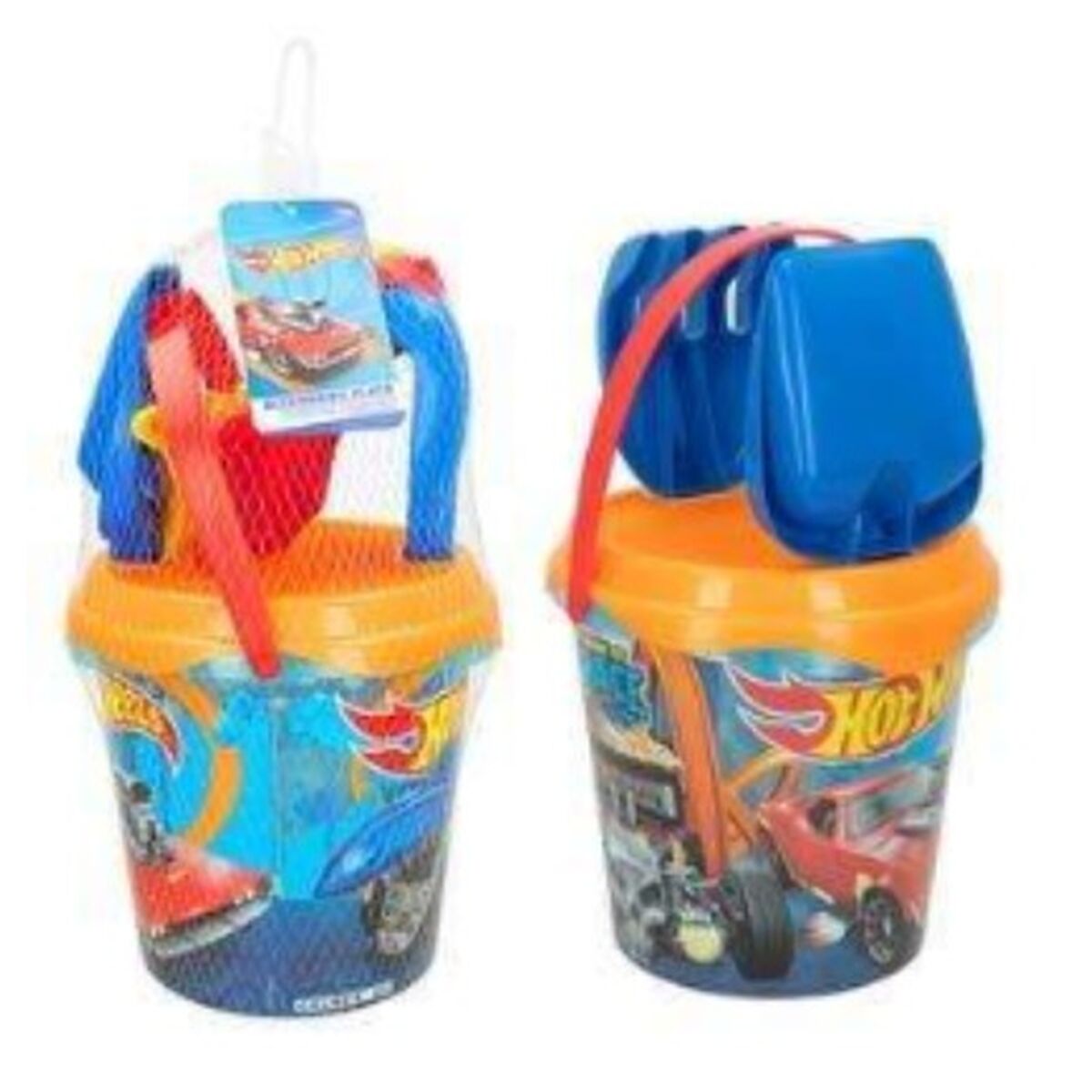Conjunto de brinquedos de praia Hot Wheels Ø 18 cm