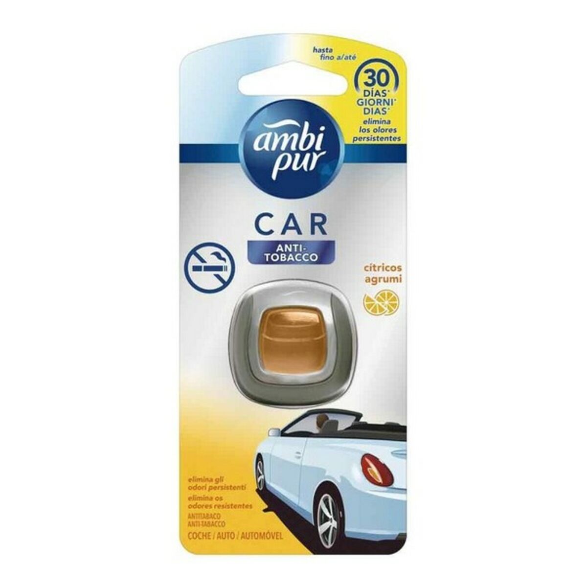 Ambientador Para Automóveis Anti Tabacco Agrumi Ambi Pur Car 125 g
