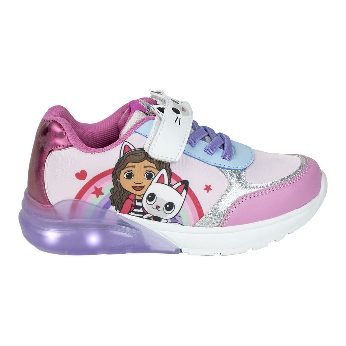 Sapatilhas Desportivas com LED Gabby's Dollhouse Cor de Rosa