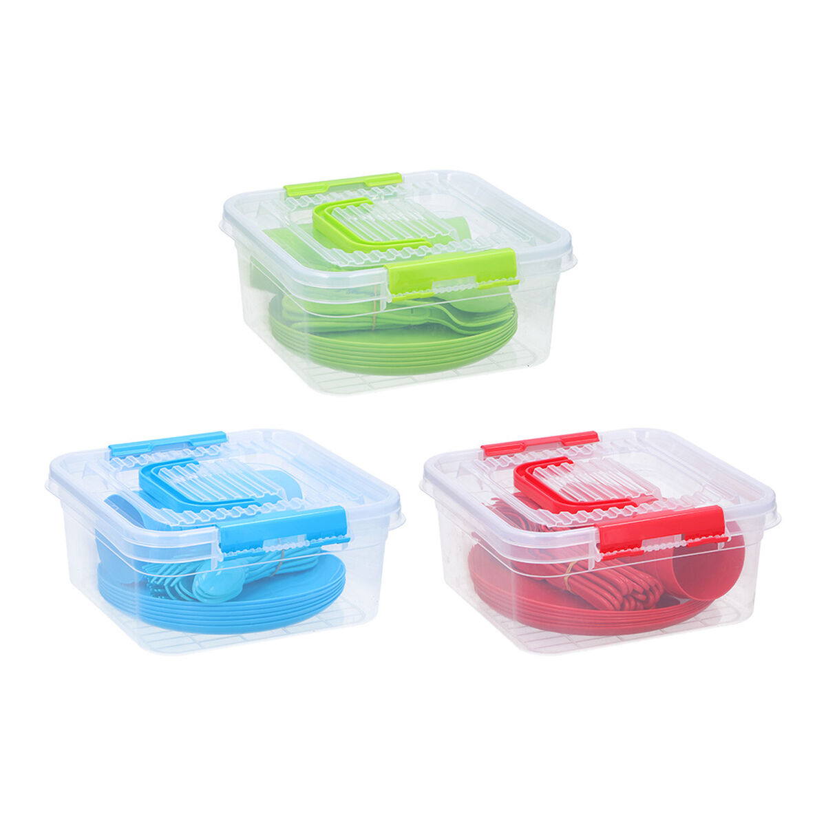 Conjunto de Lancheiras Excellent Houseware PVC 26 x 24,5 x 11,5 cm