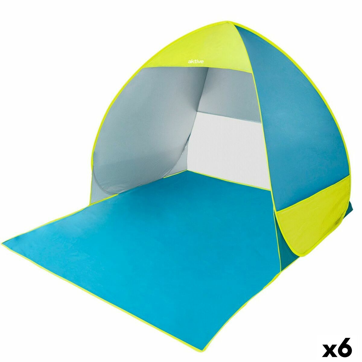 Para-vento Aktive 160 x 110 x 140 cm Azul Verde (6 Unidades)