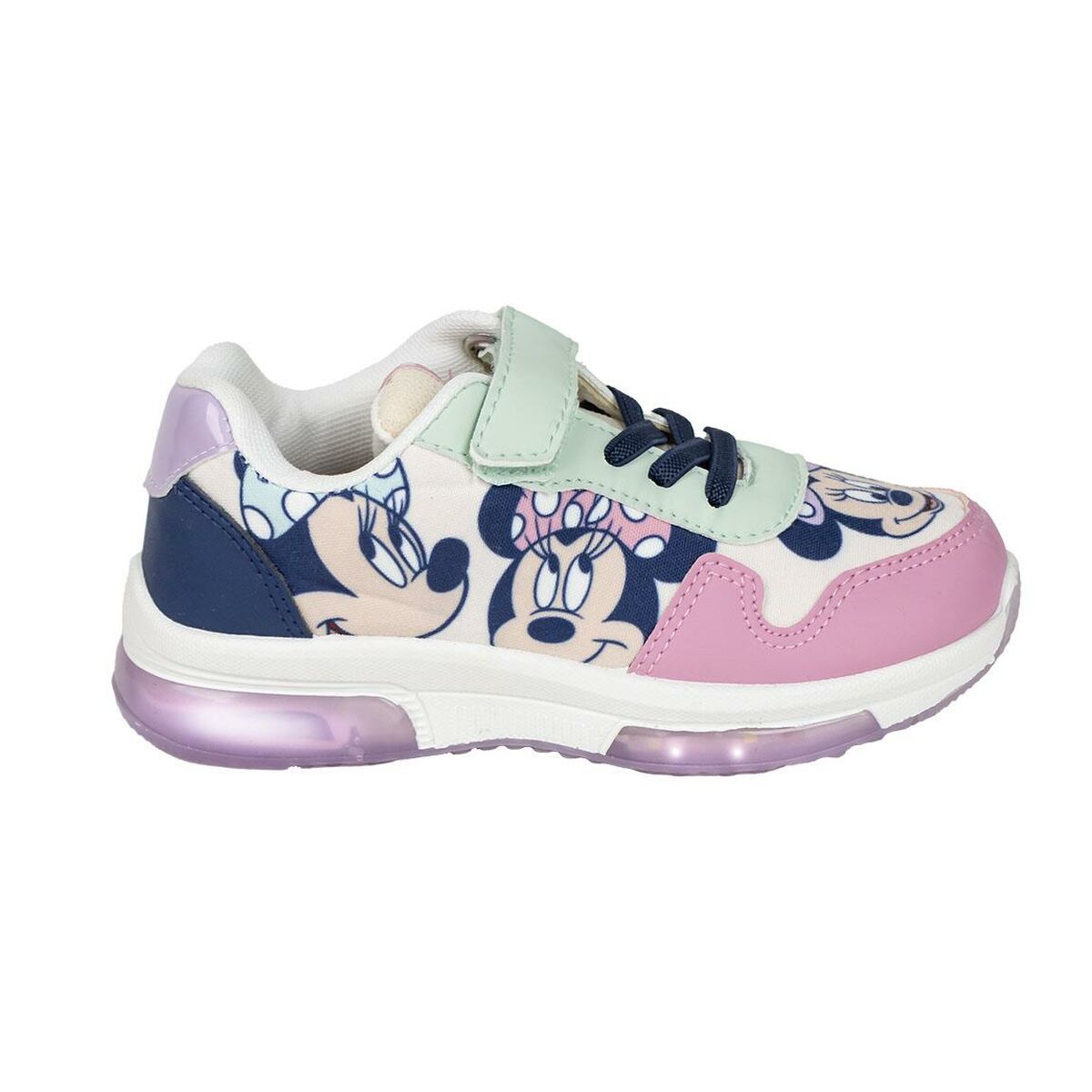 Sapatilhas Desportivas com LED Minnie Mouse Cor de Rosa