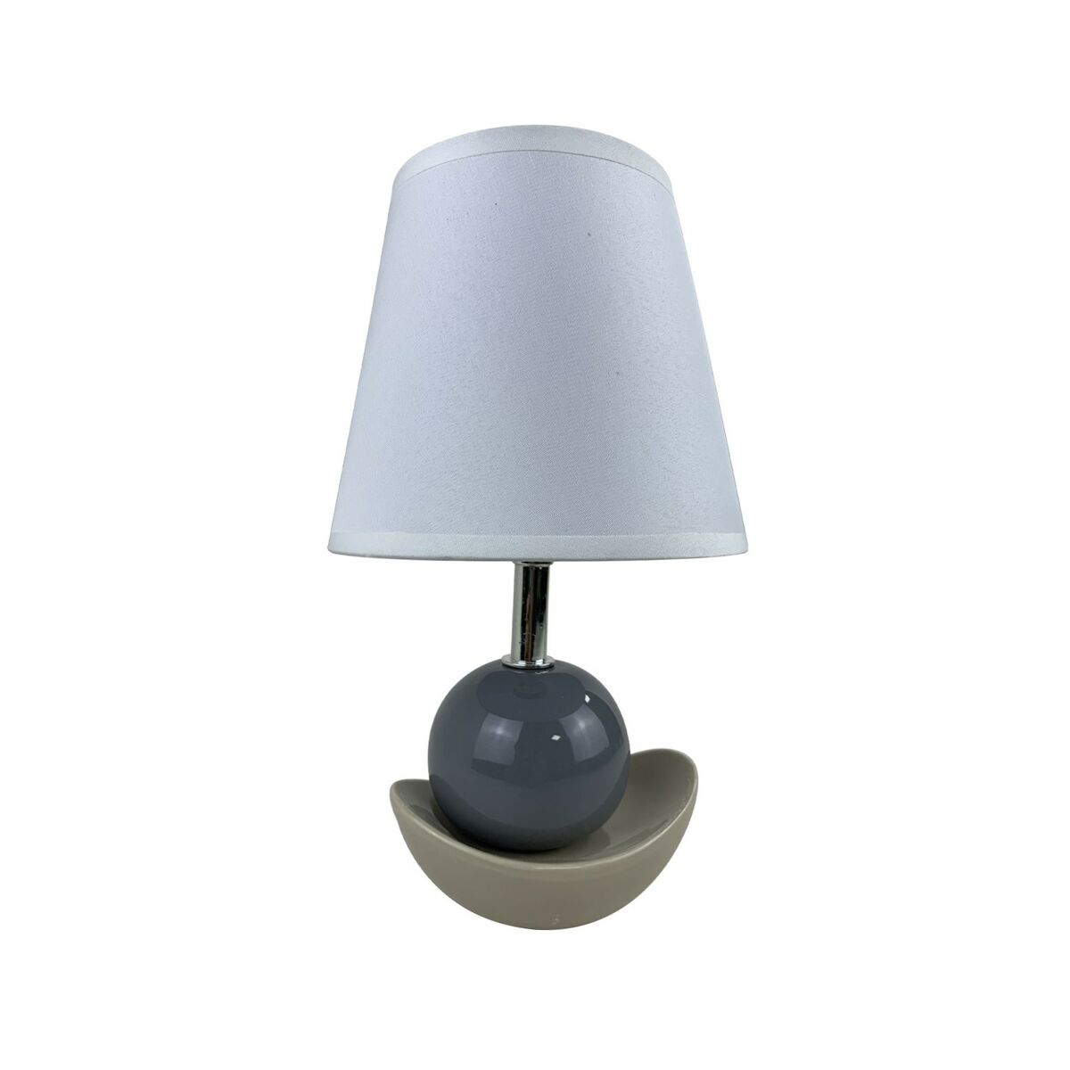 Lâmpada de mesa Versa Noela Cinzento Cerâmica 15 x 25 x 12 cm