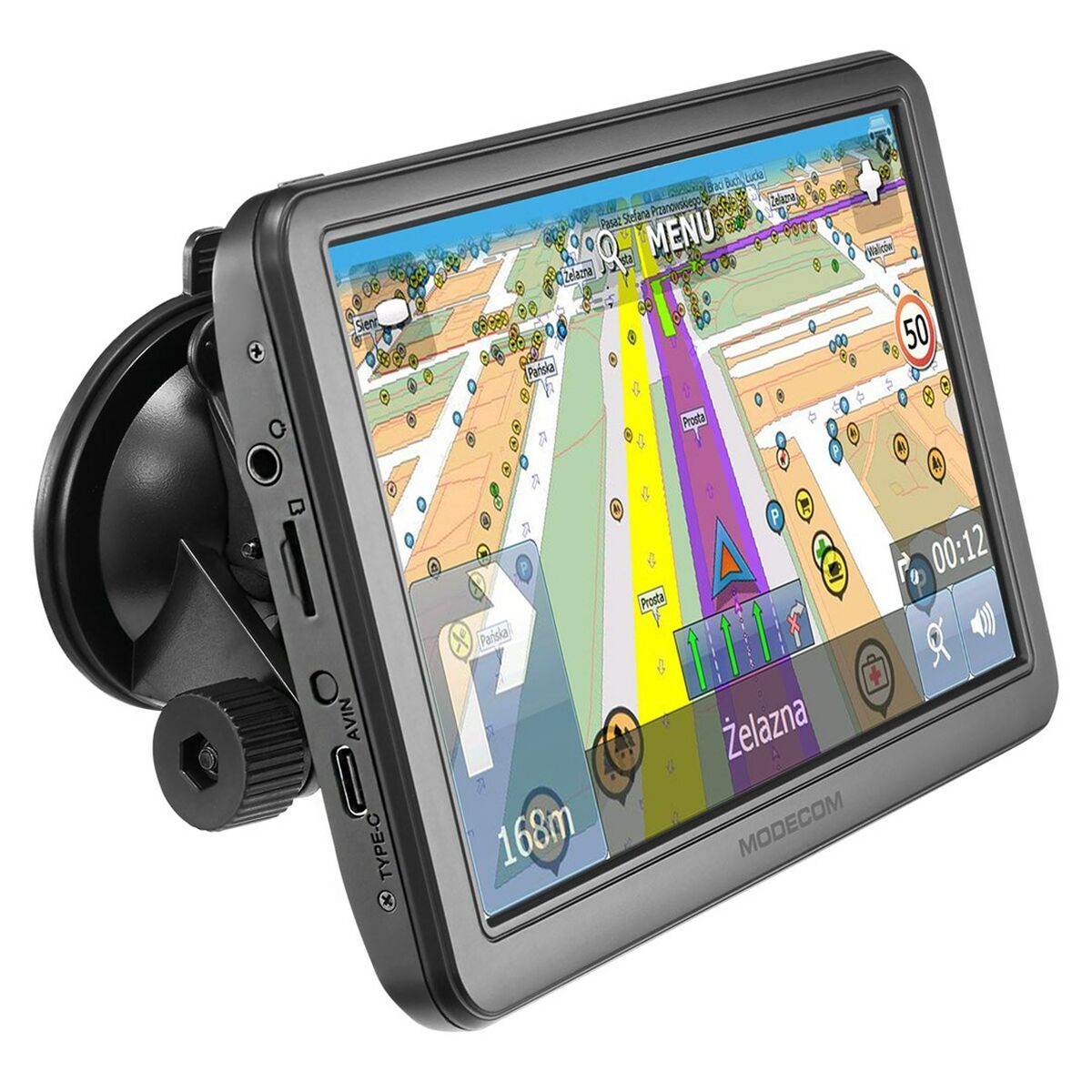 Navegador GPS Modecom NAV-FREEWAYCX70-MF-EU 7"