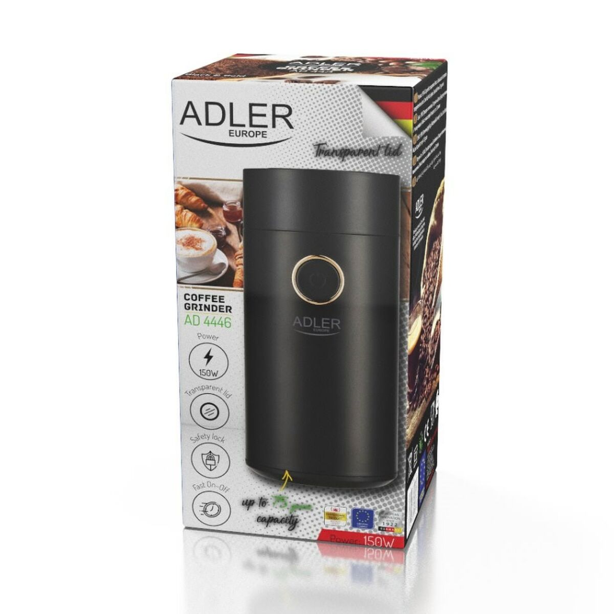 Moinho Elétrico Adler AD 4446bg 150 W Preto