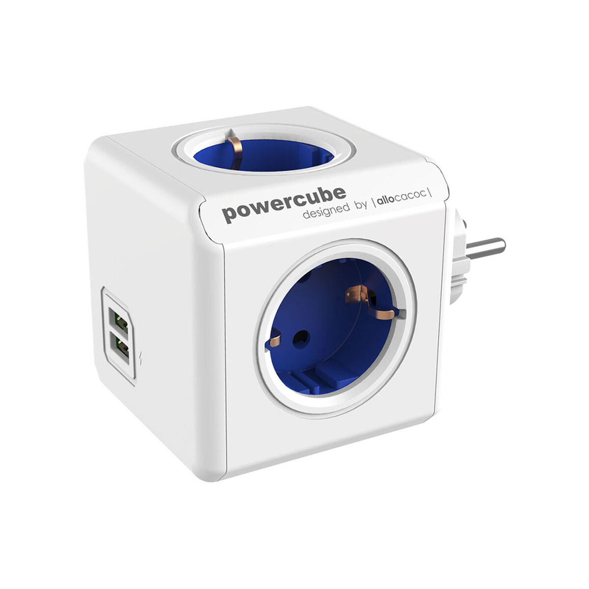 Extensão em Cubo Allocacoc Powercube Original 1202 USB 250 V 16 A