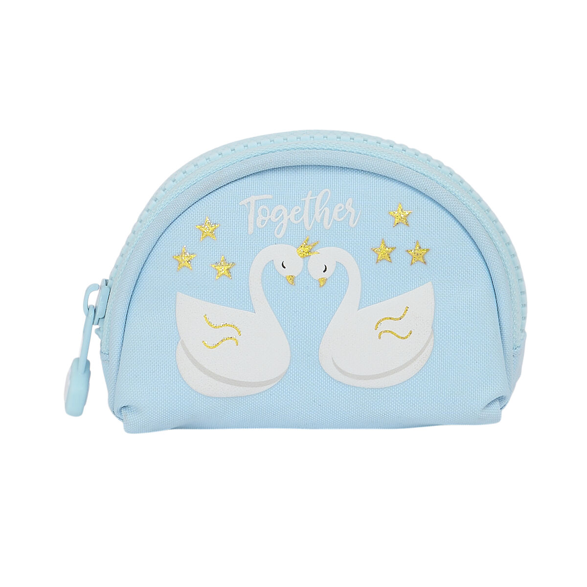 Porta-moedas Glow Lab Cisnes Azul 9.5 x 7 x 3 cm