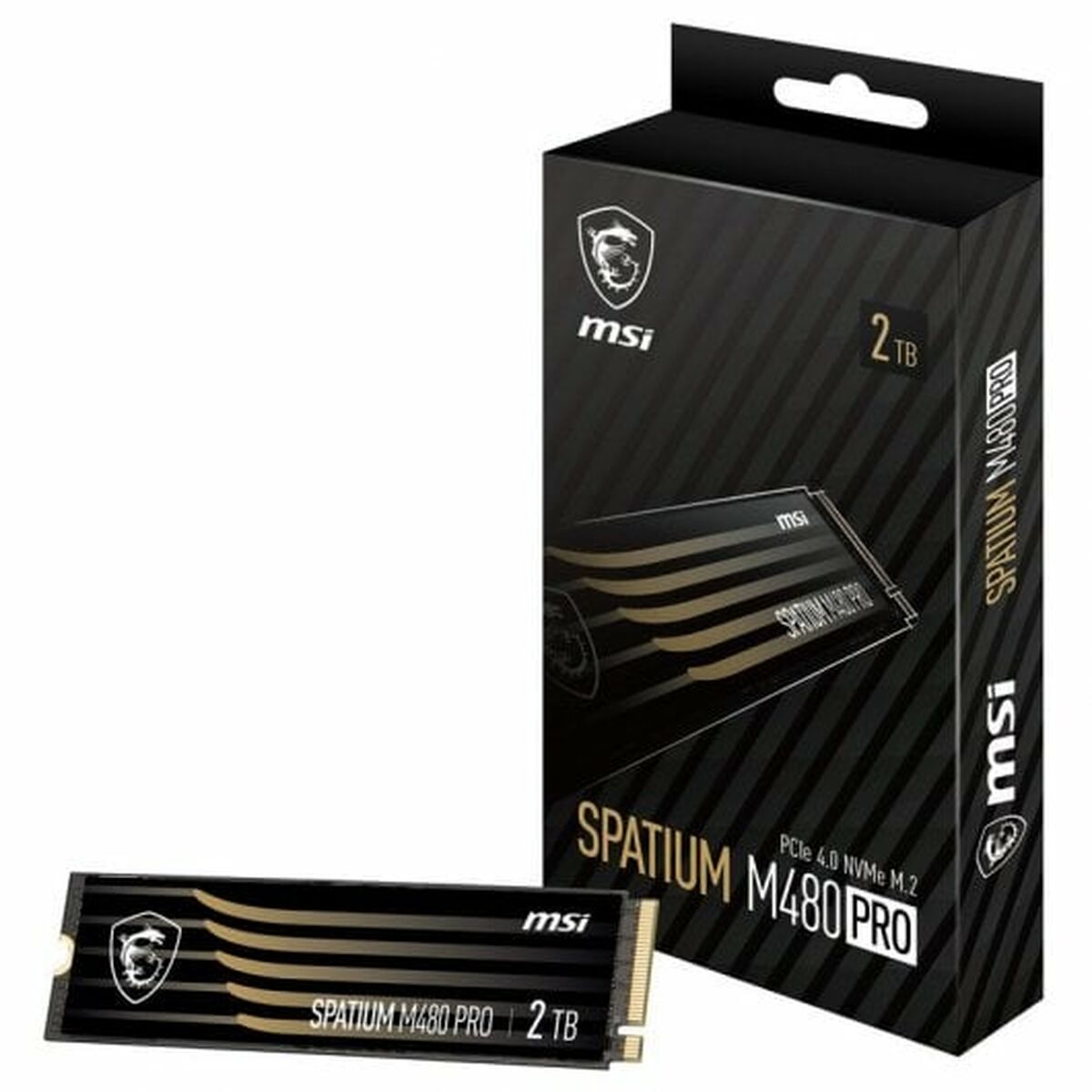 Disco Duro MSI SPATIUM M480 PRO PCIE 4.0 NVME M.2 2TB 2 TB SSD