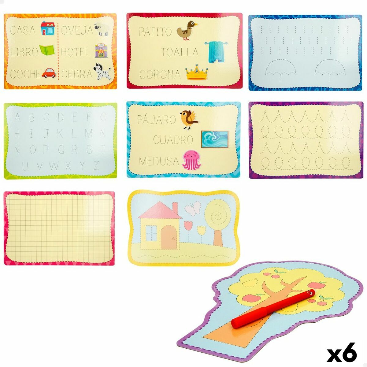 Jogo Educativo Lisciani Giochi Montessori Caligrafia (6 Unidades)