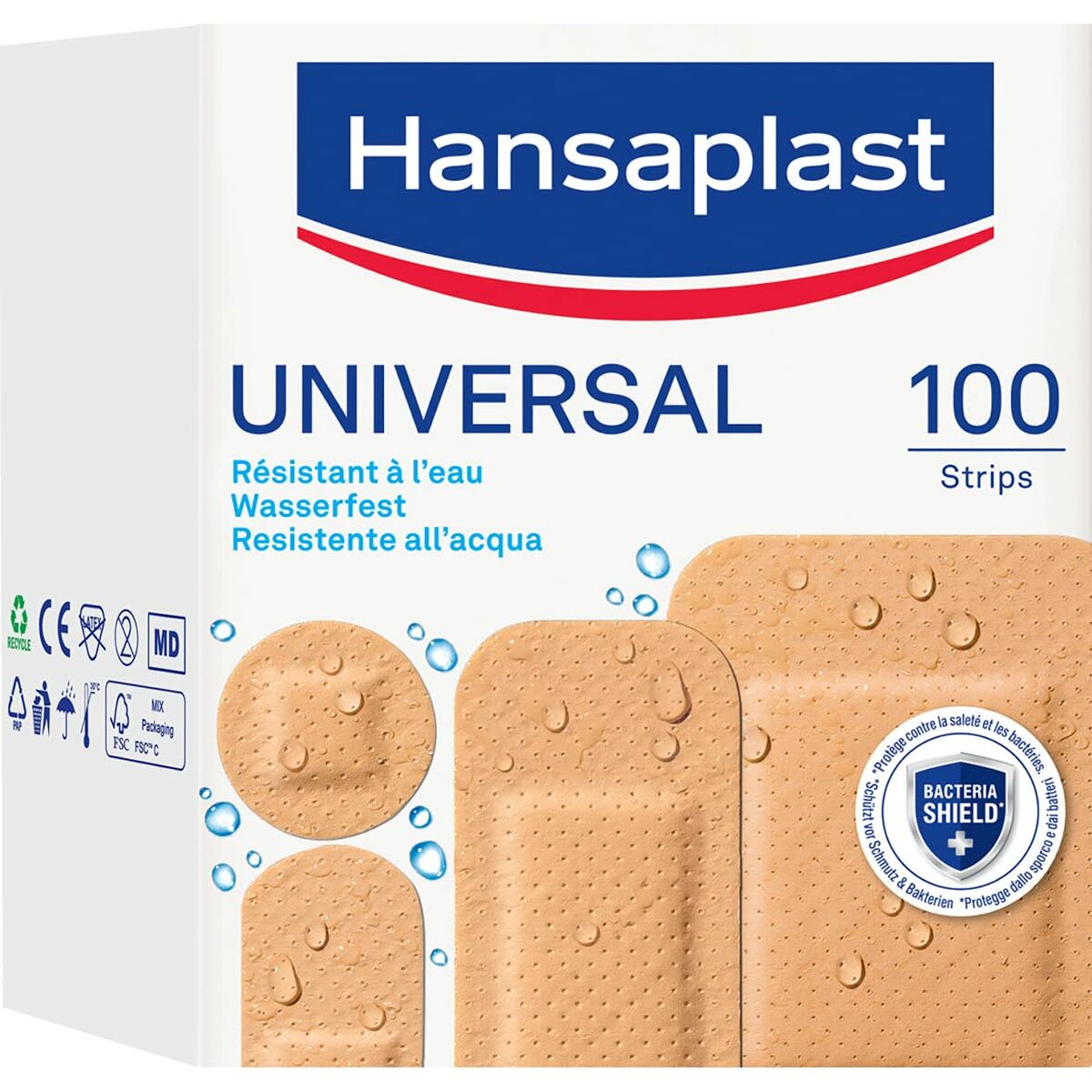 Pensos Hansaplast Universal 100 Unidades