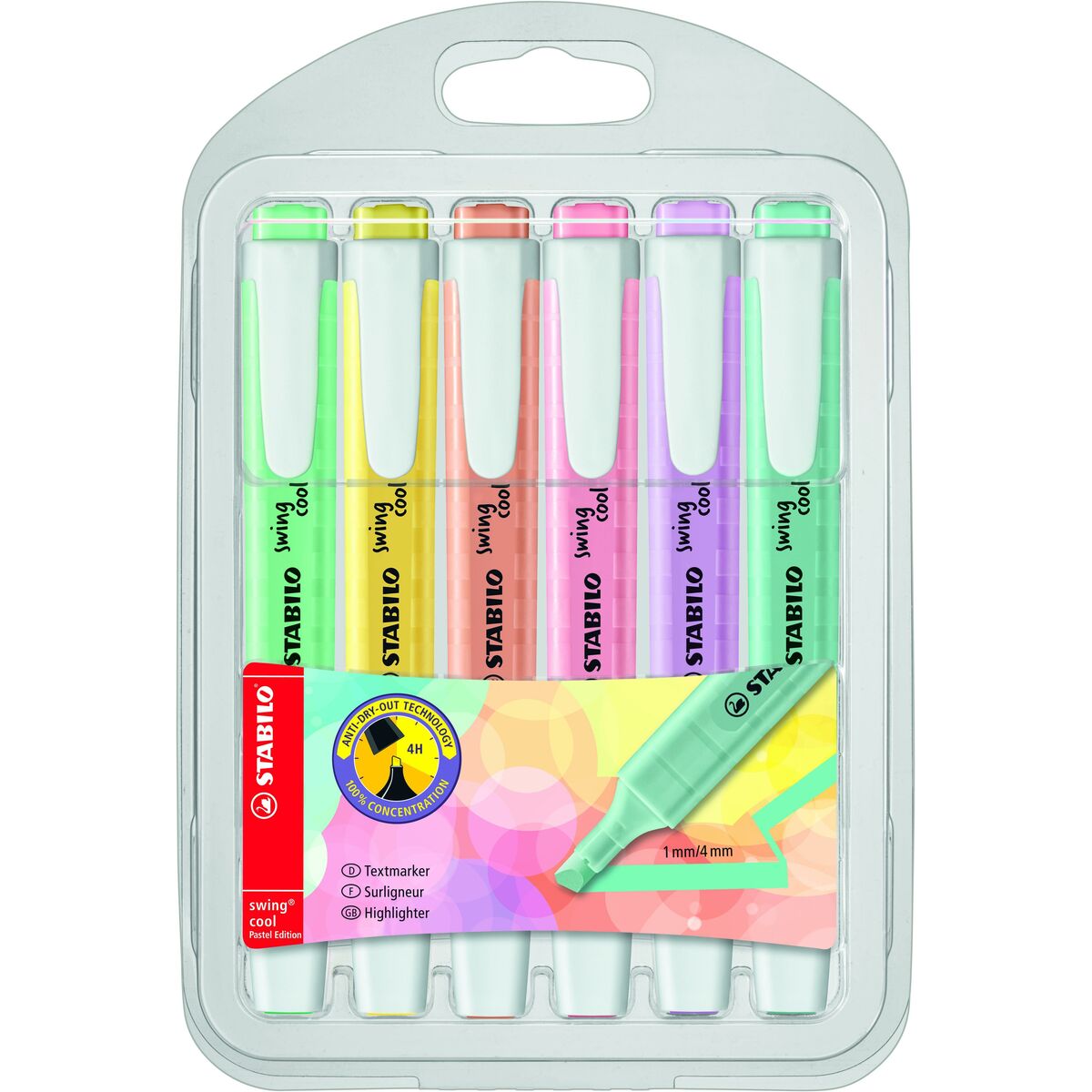 Conjunto de Marcadores Fluorescentes Stabilo 275/6-08 Multicolor (6 Unidades)