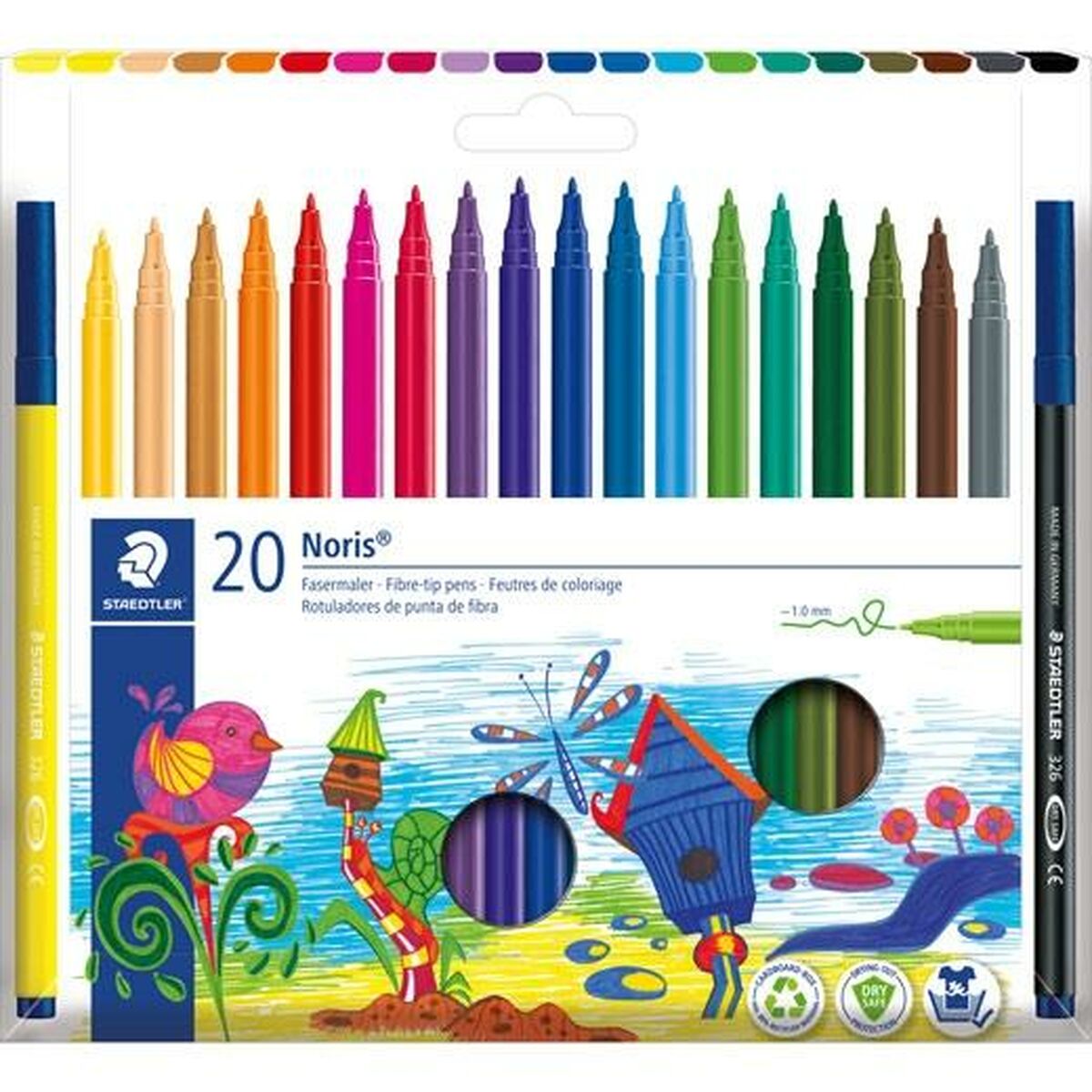 Conjunto de Canetas de Feltro Staedtler 326 C20
