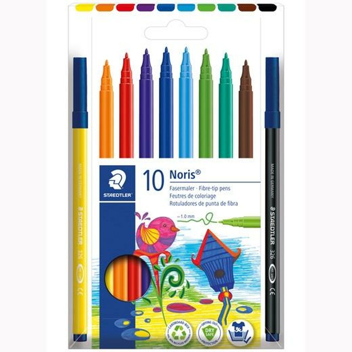 Conjunto de Canetas de Feltro Staedtler 326 C10