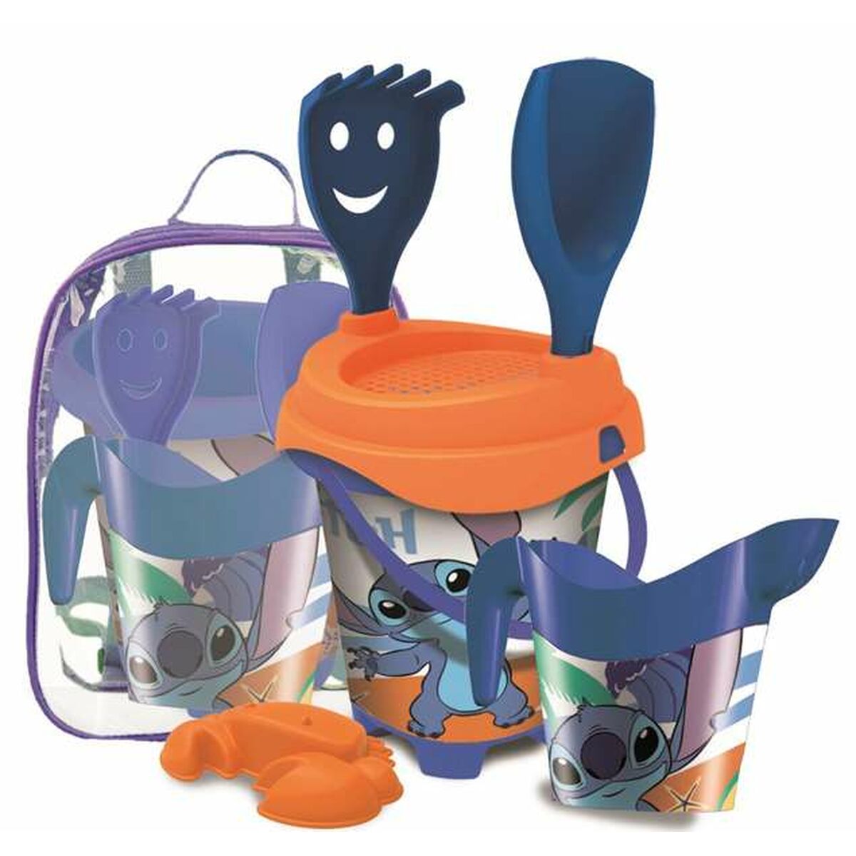 Conjunto de brinquedos de praia Stitch Mochila
