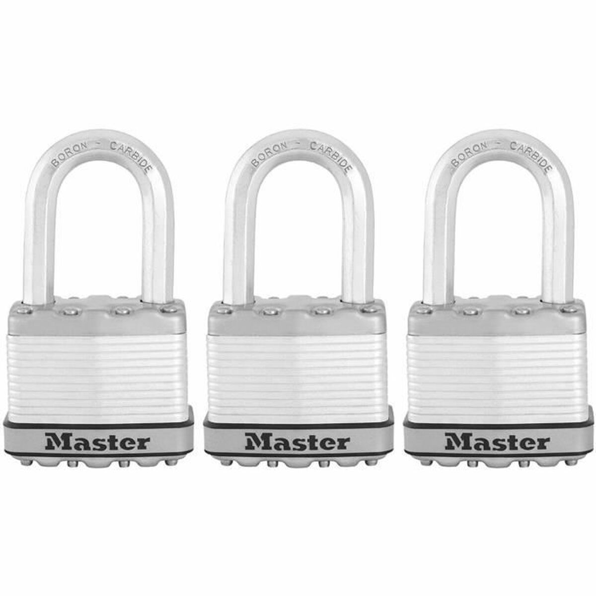 Cadeado com chave Master Lock (3 Unidades)