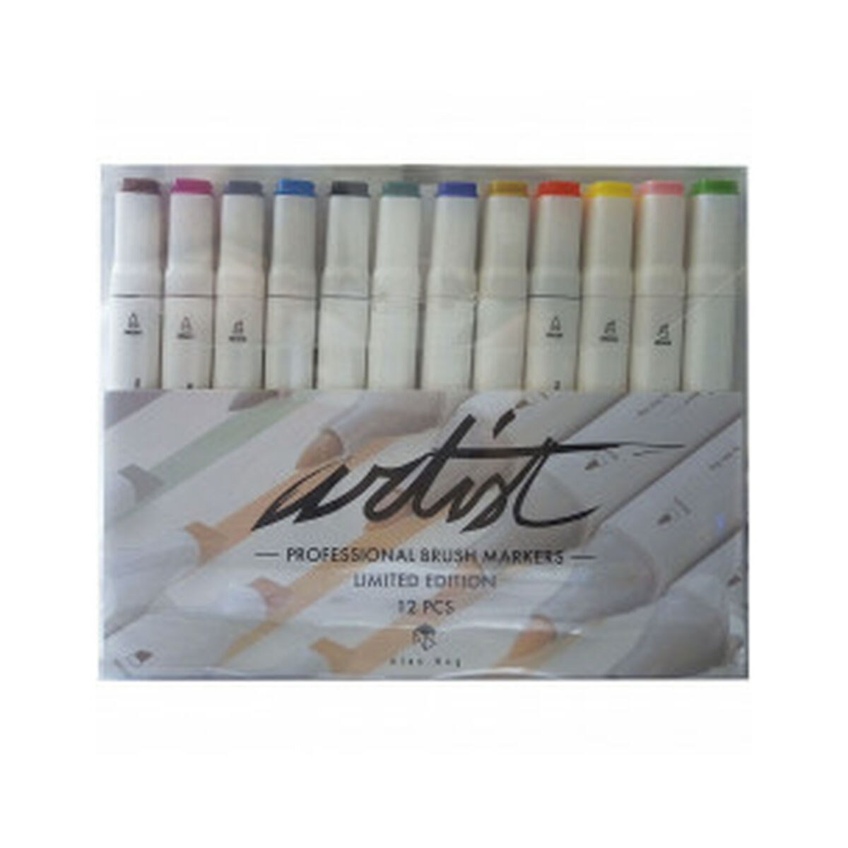Rotuladores Alex Bog Professional Multicolor 12 Peças Ponta dupla