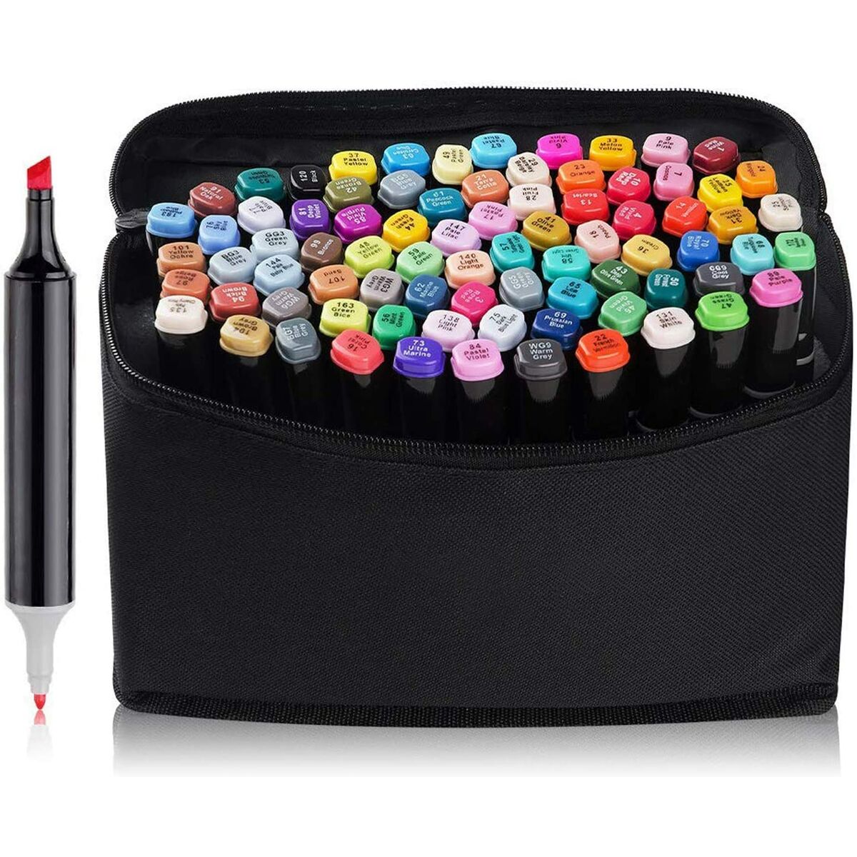 Rotuladores Alex Bog Luxury Multicolor 80 Peças Ponta dupla