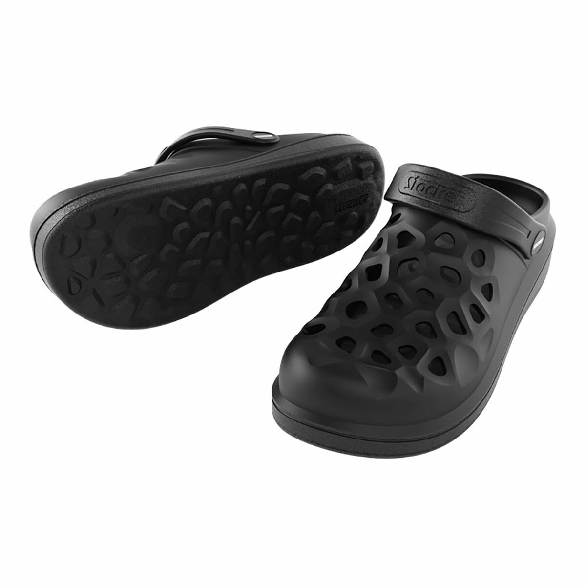 Tamancos Stocker Preto Perfurado