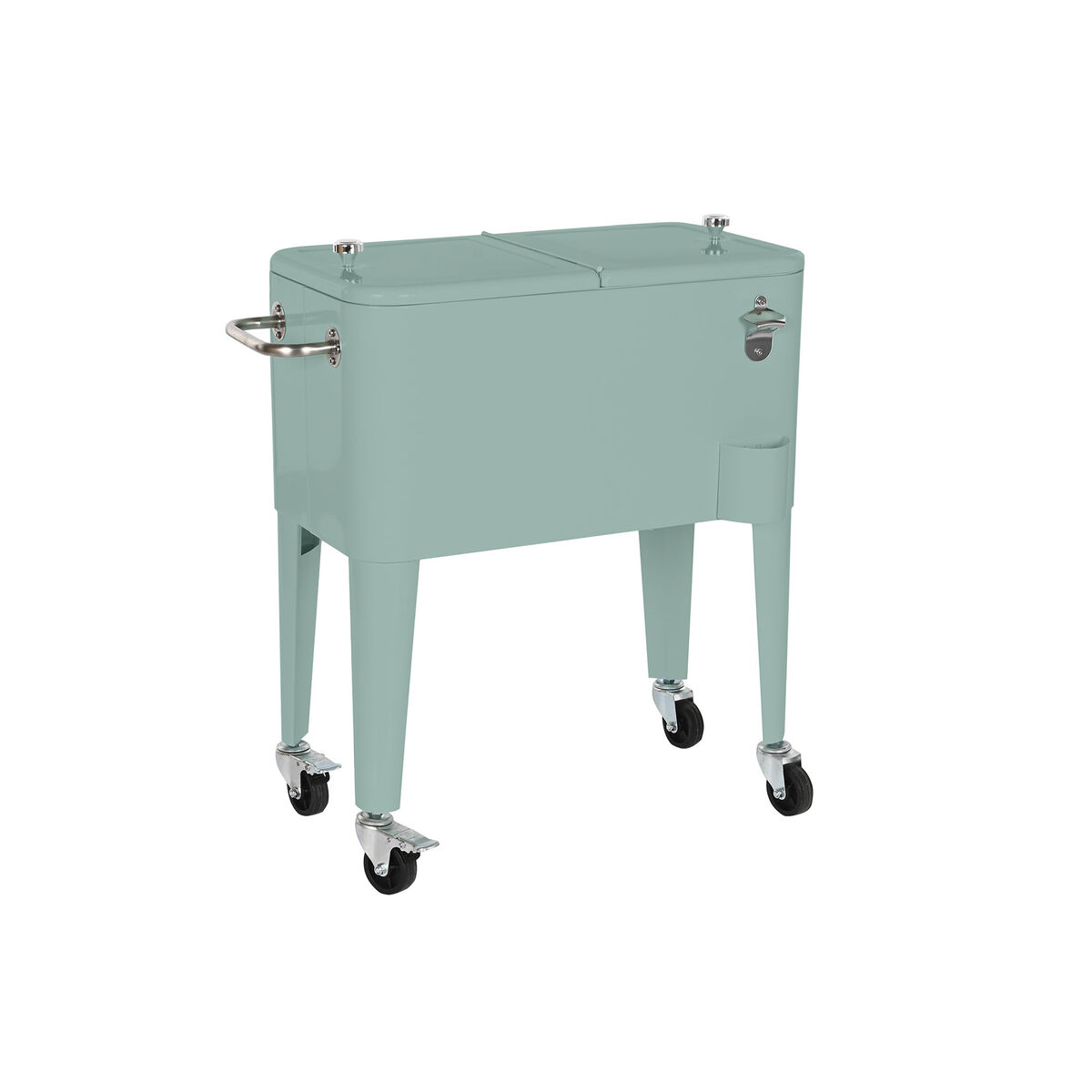 Frigorífico Portátil Home ESPRIT Verde Aço Polipropileno 56 L 74 x 43 x 80 cm