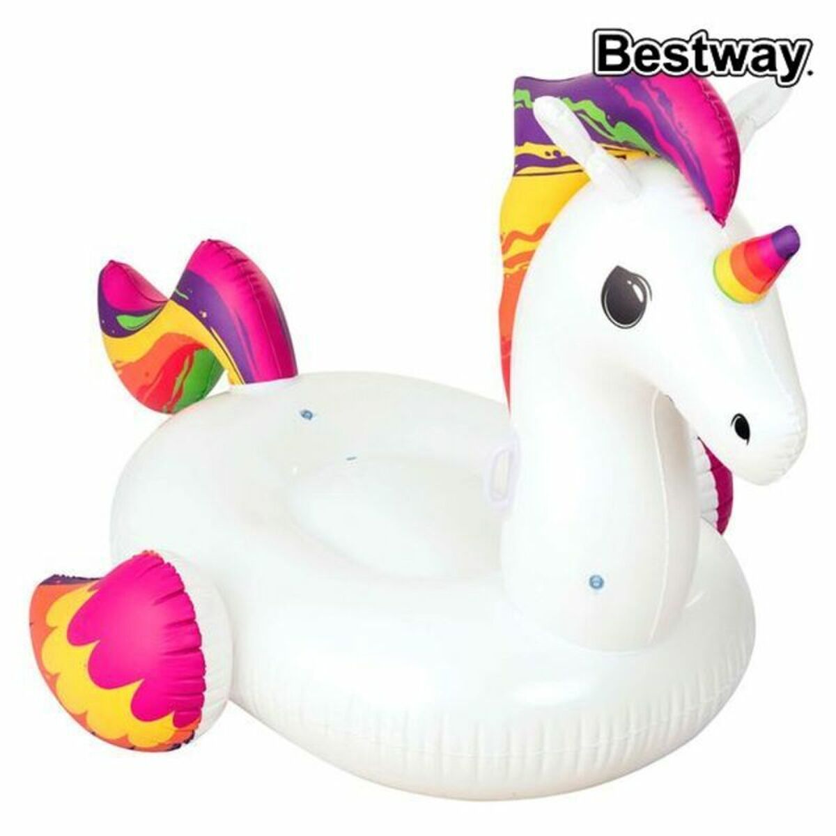 Melhor Maneira Figura Insuflável Unicórnio com Alças 224x164 cm Praia e Piscina 41113