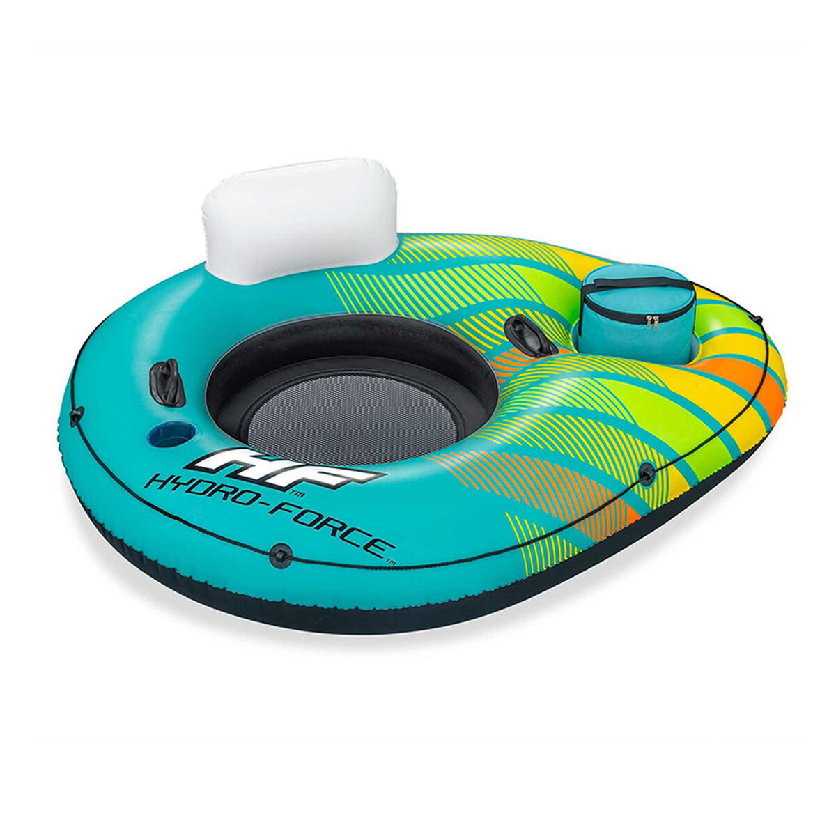 Bestway Roda Inflável com Alças e Geladeira Hidra-Force 169x137 cm Praia e Piscina 43398