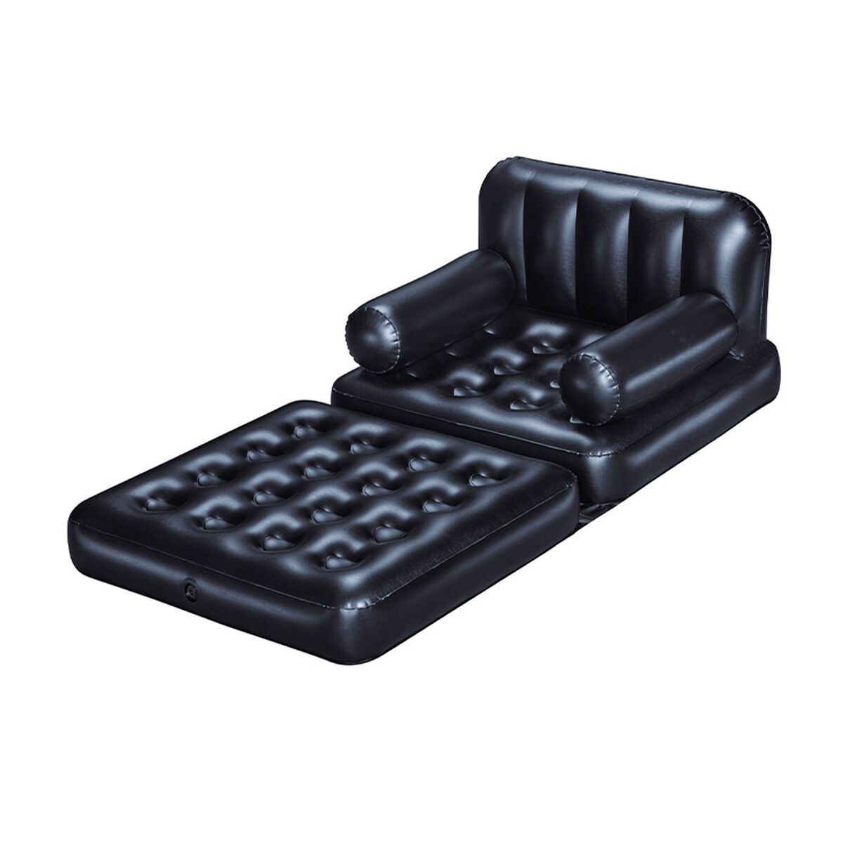 Bestway Poltrona Inflável 4 Posições Preto 191x38x25 cm Interior 75114