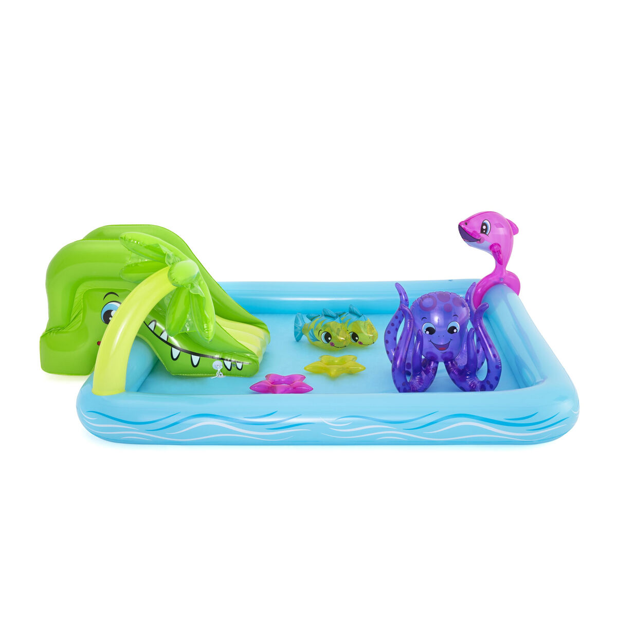 Bestway Piscina Inflável Parque de Jogos Aquário 239x206x86 cm +2 Anos Jardim 53052