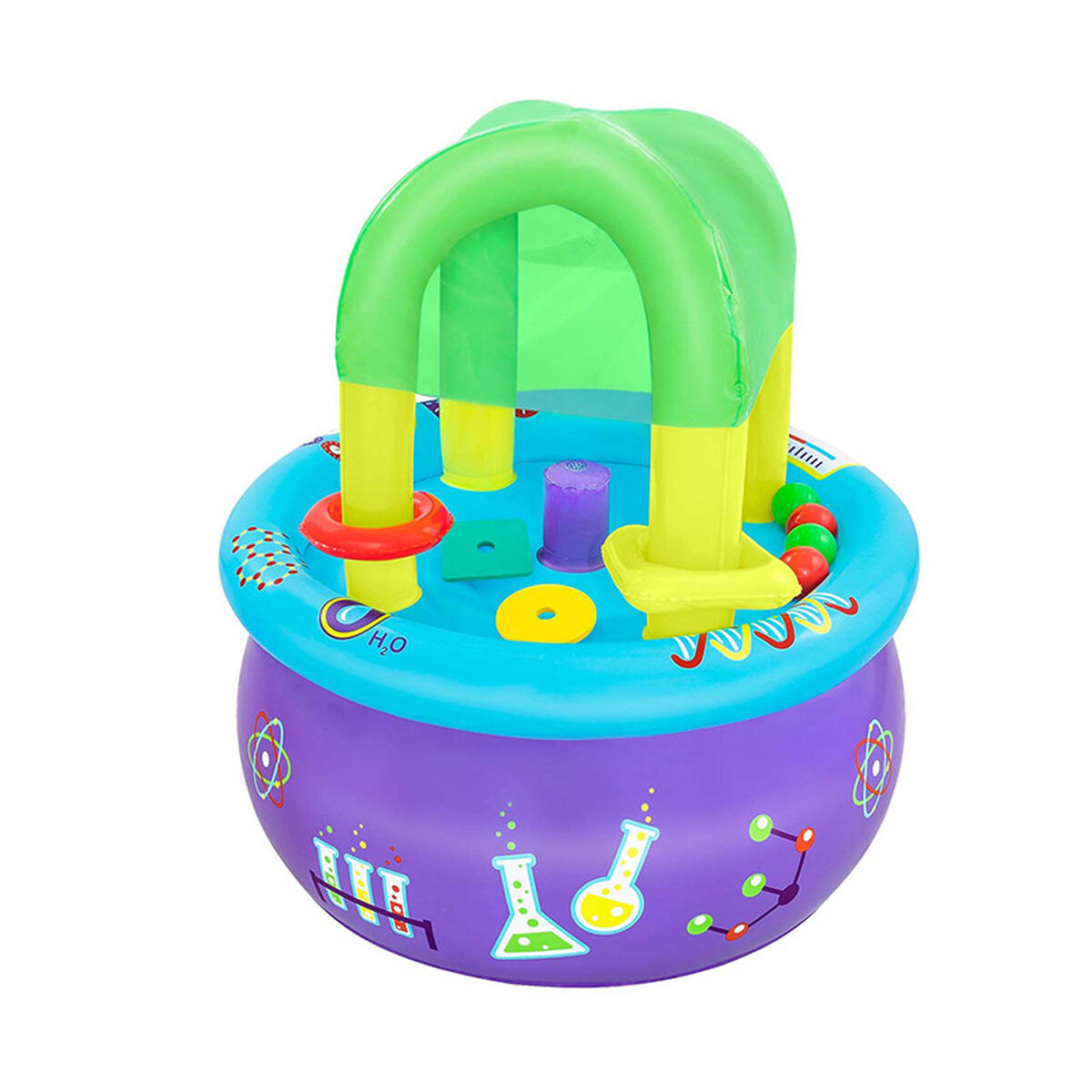 Bestway Mesa de Aprendizagem Jogos Inflável 76x76x88 cm +18 Meses Interior e Jardim 52573