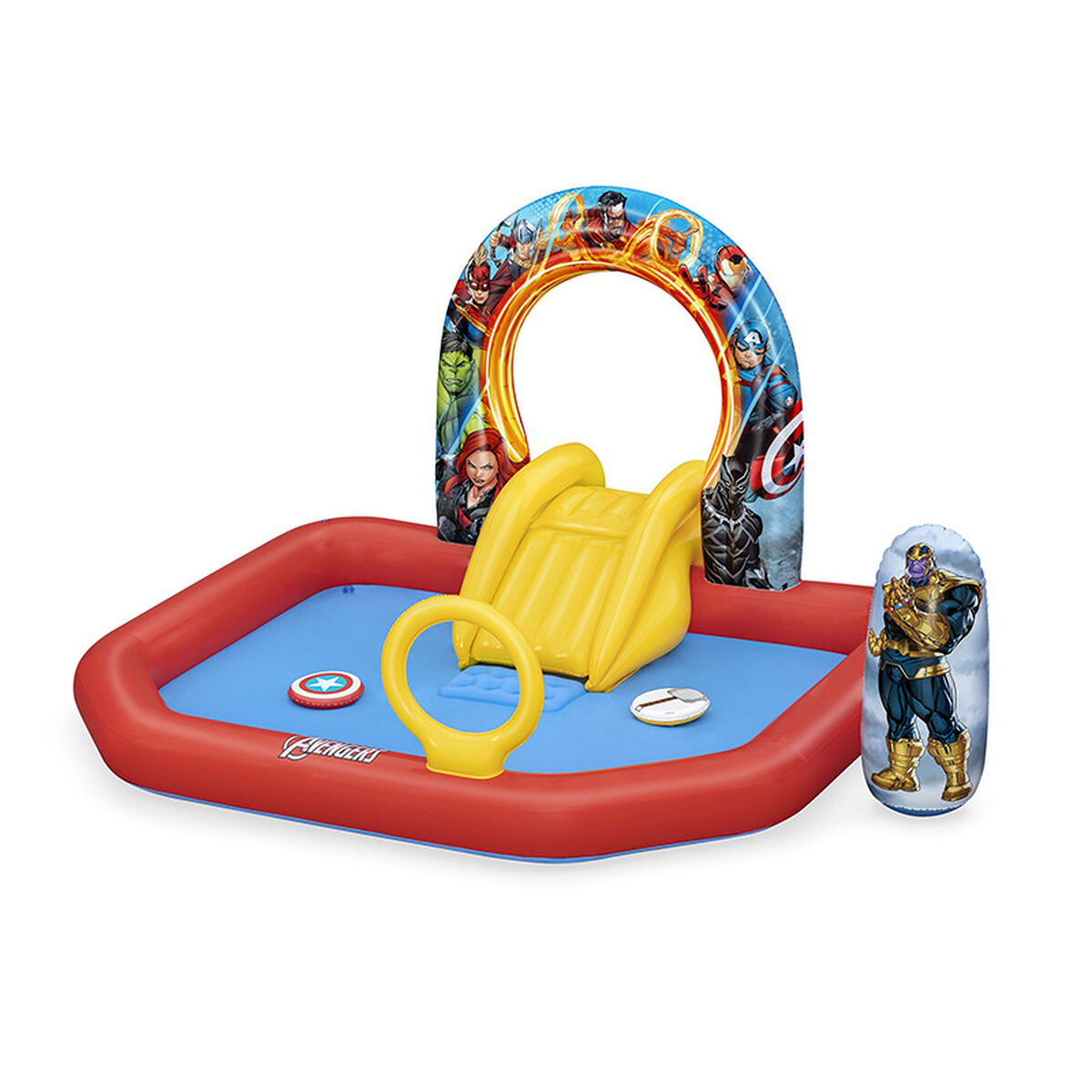 Bestway Piscina Inflável Parque de Jogos Avengers 211x198x125 cm +2 Anos Jardim 98800