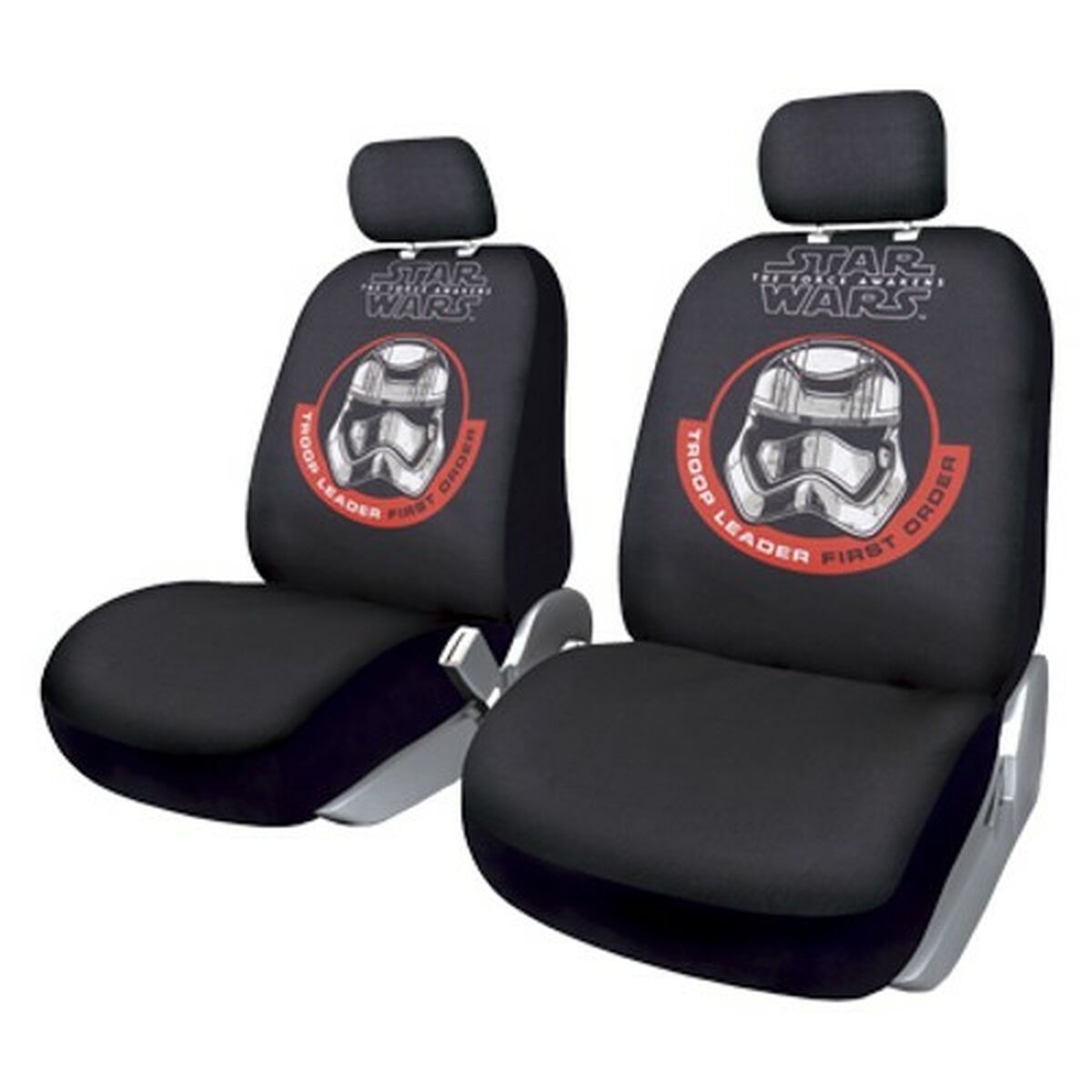 Conjunto de Capas para Assentos Star Wars Stormtrooper Universal Frente Preto 2 Unidades
