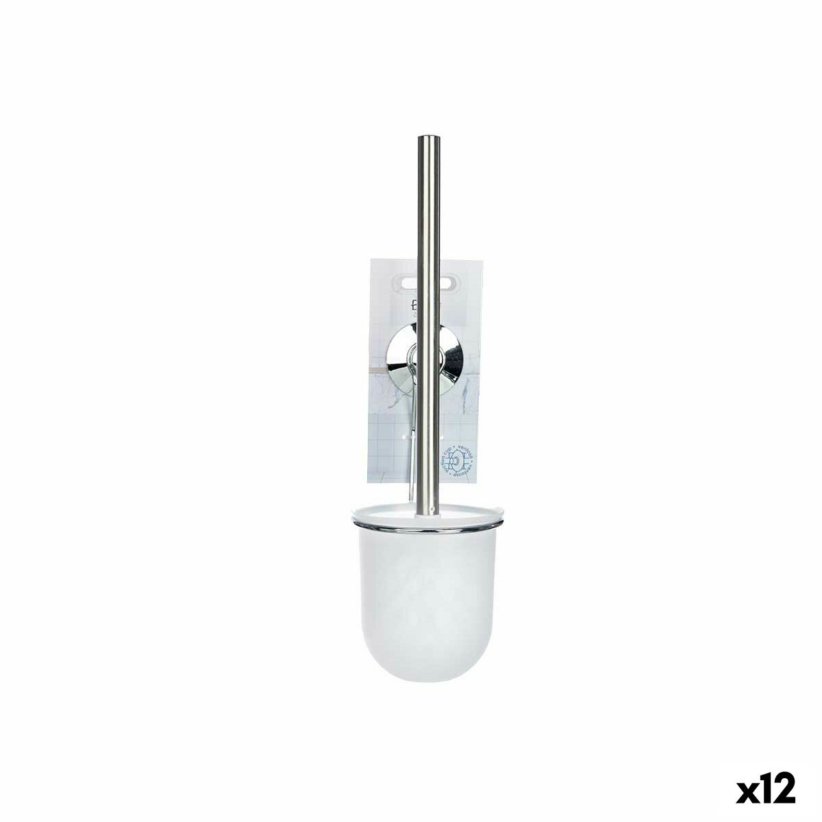 Piaçaba Berilo Branco Aço ABS 10 x 36 x 10 cm (12 Unidades)