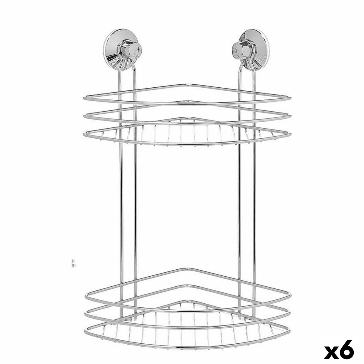 Suporte de Duche Berilo Metal Aço ABS 26 x 39 x 19 cm (6 Unidades)